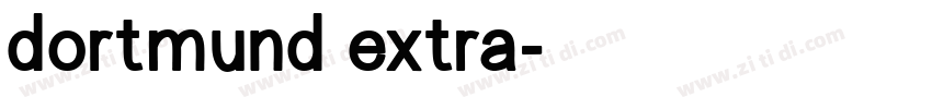 dortmund extra字体转换